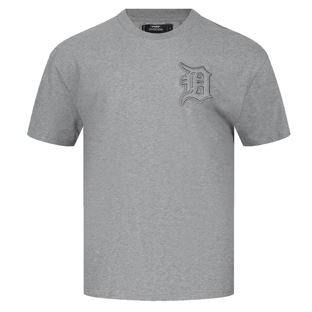 Pro Standard Men's MLB Detroit Tigers Neutral Drop Shoulder Top - Dk Grey - DK GREY